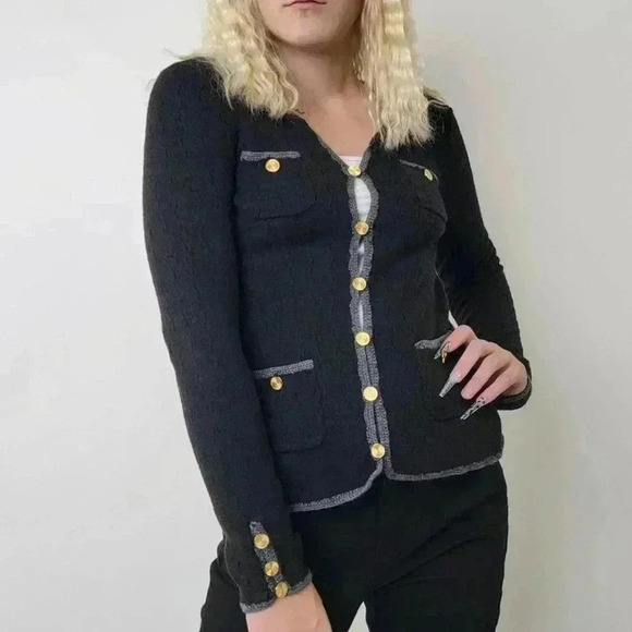 Trina Turk Vermouth Wool Cardigan -  S - Picture 2 of 9